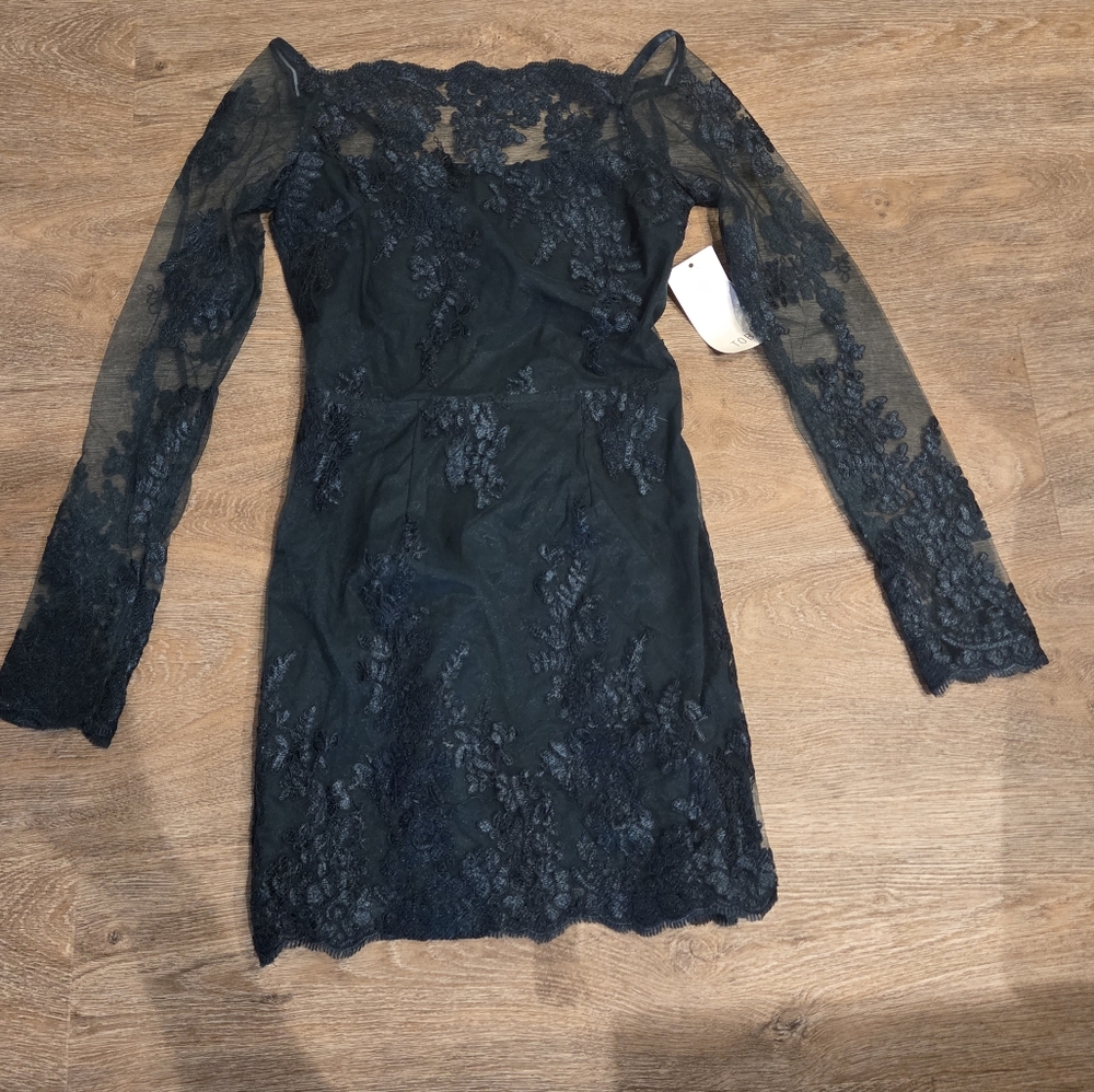 Tobi Green Lace Dress